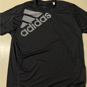 Adidas Black Short Sleeve Tee Performance Wear
